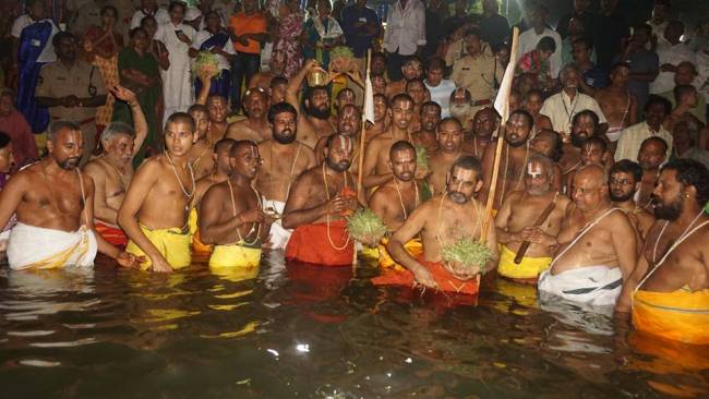 Santhi Kalyanam celebrated in a grand manner on the banks of the Krishna River at Sitanagaram Ghat