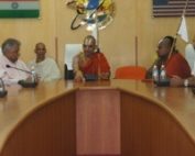 HH Swamiji Visits NRI College for Bramha Yajna Arrangements