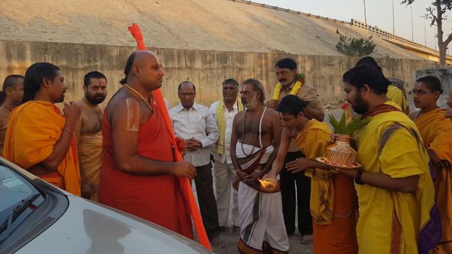 Ahobila Jeeyar Swamiji Visits Veda Bhavan, Karimnagar