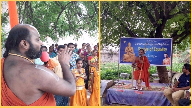 HH Devanatha Jeeyar Swamiji and HH Ahobila Swamiji Spreading Message of Ramanujacharaya