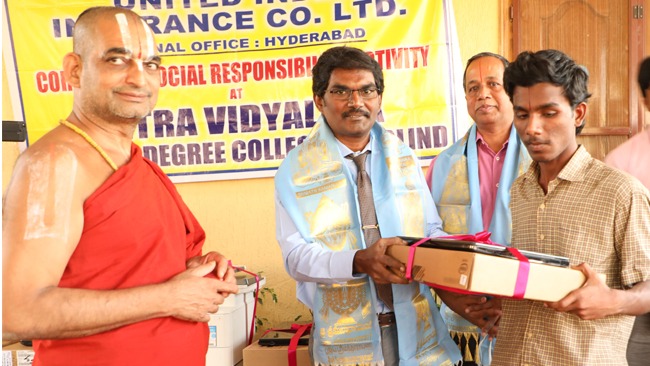 When a part of the body suffers, the rest of the body reacts – United India Insurance Company finds its way to Netra Vidyalaya !