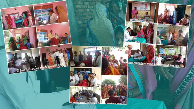 Vikasatarangini conducted Women Health Care Cancer Awareness and Health Screening Camp at Siraha District Mahottari District and Rupnagar Nepal
