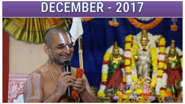 HH Chinnajeeyar Swamiji's December Month 2017 Newsletter