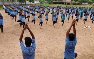 World Yoga Day at Jeeyar Gurukulams - Allampalli and Beersaipet