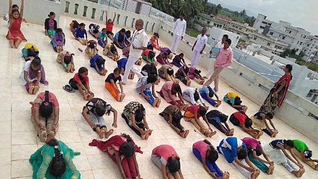 Vikasatarangini organized Yoga Competition at Vikasa Tarangini Office