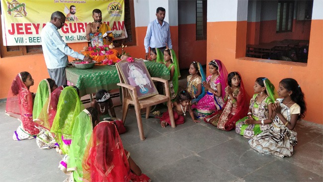Sri Krishna Janmashtami Celebrated at Allampalli and Beersaipet Schools