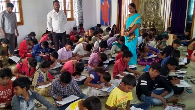 Ramayanam drawing competitions at Rajam