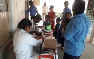 Medical camp at Govt schools in Karimnagar