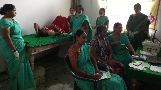 Mahila Arogya Vikas Conducted Medical camp at Rampur ,Manchiriyala Town