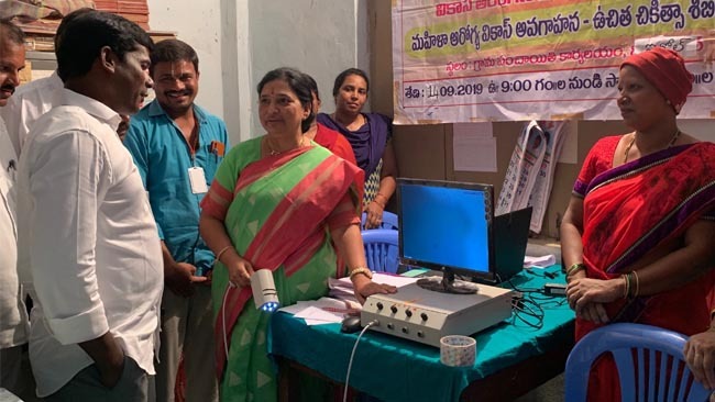 Mahilaarogya Vikas conducted a Medical Camp at Inole Mahabubnagar