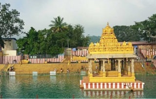 The Advent of God Srinivasa, the Hills and the Pond