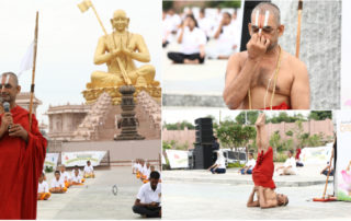 HH Chinna Jeeyar Swamiji international yoga 2022 day at statue of equality