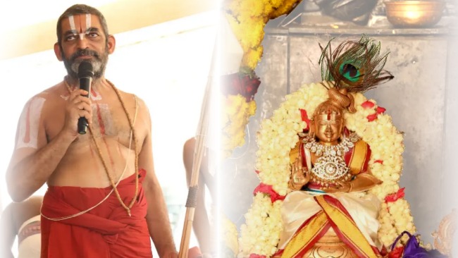 HH Chinna Jeeyar Swamiji on Swami Nammalwar Thirunakshathram Vijaya Kiladri Temple Vijayawada