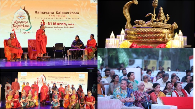 Swamiji blessed and inaugurated the Ramayana Kalpavrksam