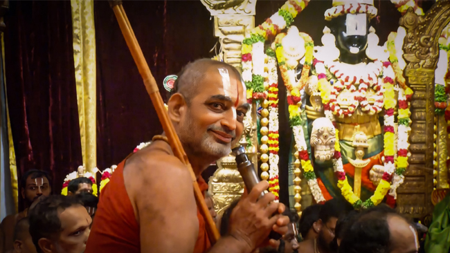 HH Chinna Jeeyar Swamiji at Swarnagiri Temple