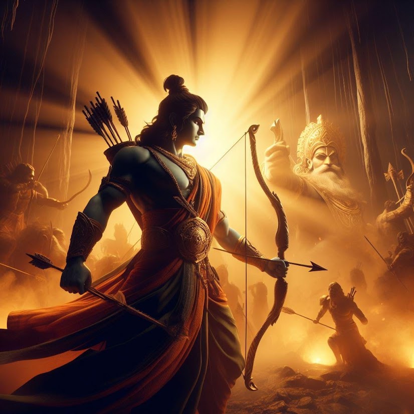 Sri-Rama-Chandra-holding-Bow