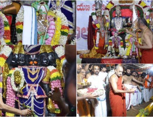 Sri Panchamukha Anjaneya Swami Rajathotsavam at Mandamarri
