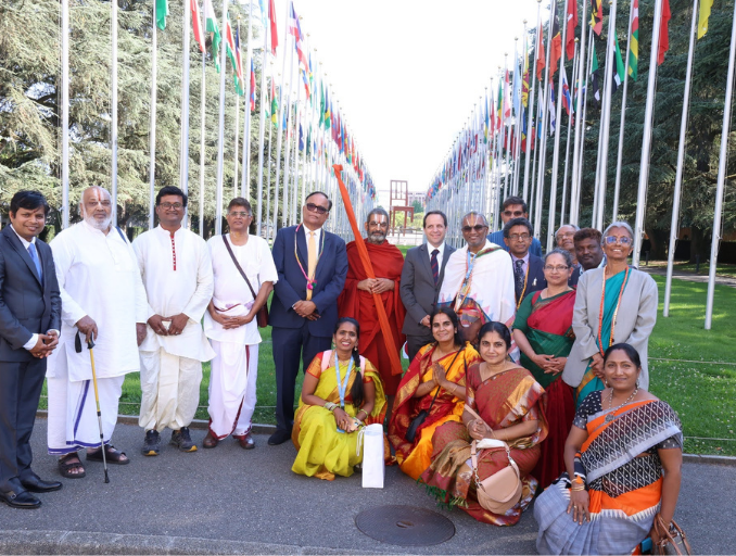 Panelists at Environmental Consciousness at UN Geneva