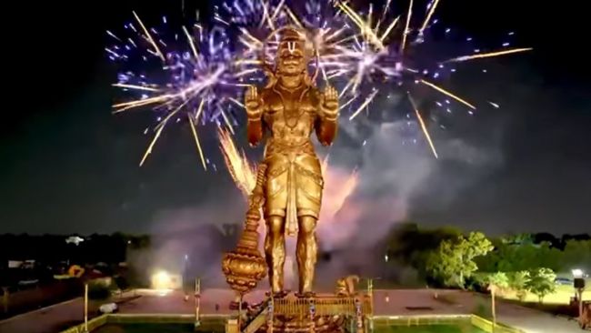 first anniversary celebrations of Statue of Union Hanuman