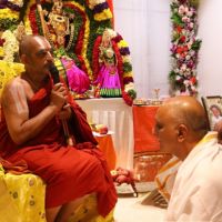 HH Swamiji Blessings to the Family of Sri T Harish Rao ji