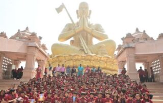Student Visit St Anthonys High School Kompally at Statue of Equality