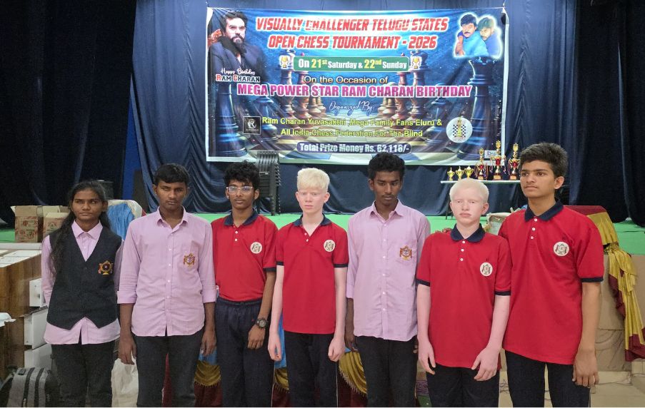 Nethra Vidyalaya Students Excel in Telugu States Chess Competition