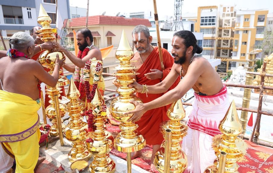 Rajagopuram Pratishta & Kumbhabhishekam at Saubhagyapuram