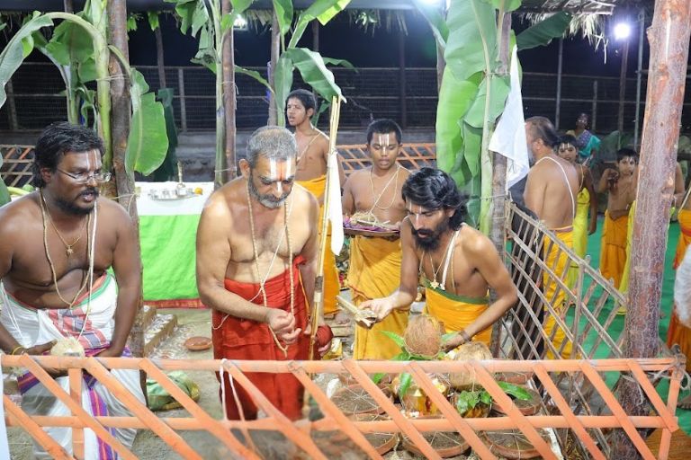 Sri Vighna Vimochaka Hanuman Prana Pratishta Mahotsavam Ankurarpana Begins
