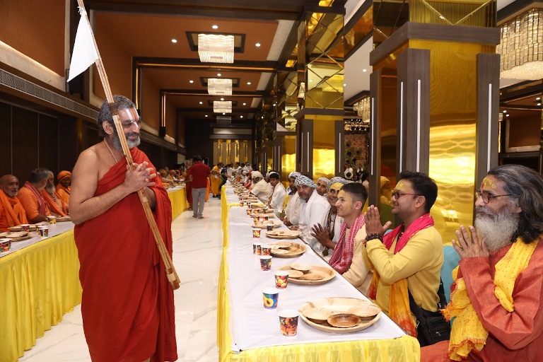 Bhagavatha Sapthaham Vrindavan Sadhus and HH Chinna Jeeyar Swamiji