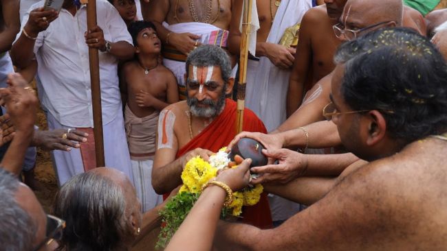 HH Chinna Jeeyar Swamiji foundation stone ceremony for the Rajagopuram