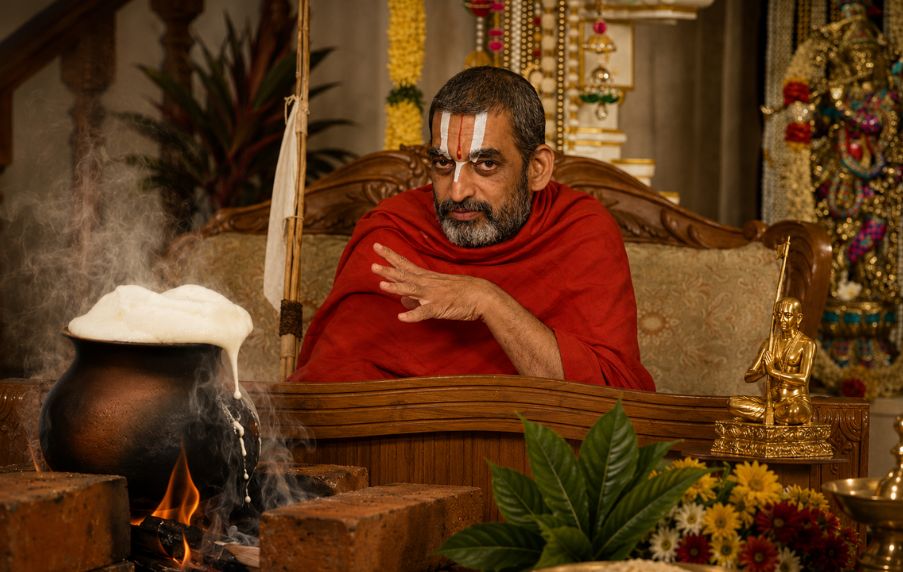 HH Chinna Jeeyar Swamijis Discourse Why milk is angry on fire