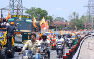 Hanumajjayanthi Celebrations and Hanumath Vijaya Yatra Grandly Conducted at Vijayakeeladri Divya Kshetram