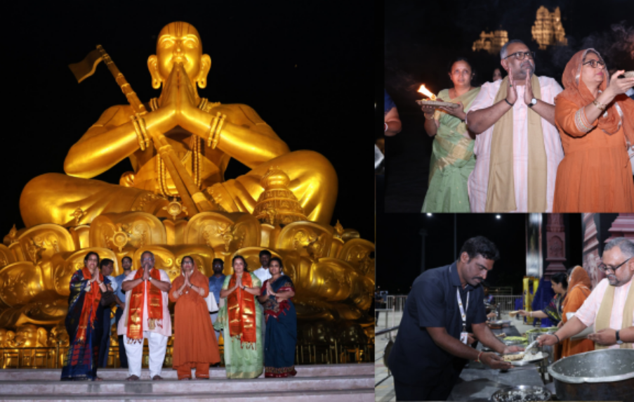 Jharkhand Rajya Sabha MP Dr. Pradeep Verma Ji Pays a Divine Visit to the Statue of Equality