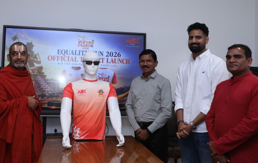 Equality Run T-Shirt Officially Launched HH Chinna Jeeyar Swamiji