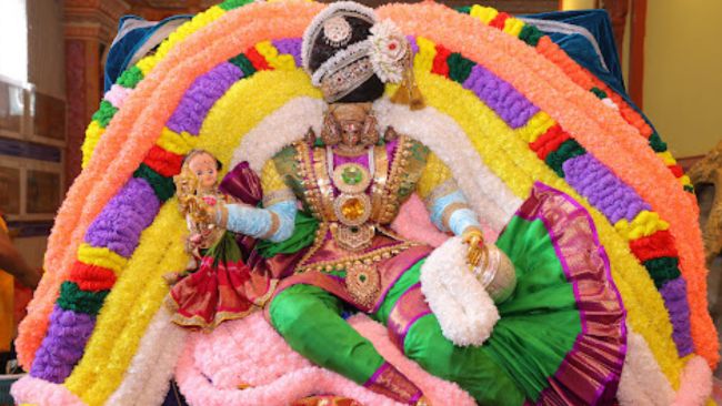 Saran Navaratri Celebrations Day 4 - Santana Lakshmi Alankaram Divya Saketam and Statue of Equality