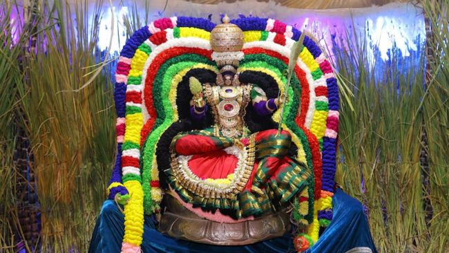 Saran Navaratri Celebrations Day 6 - Dhanya Lakshmi Alankaram Divya Saketam and Statue of Equality