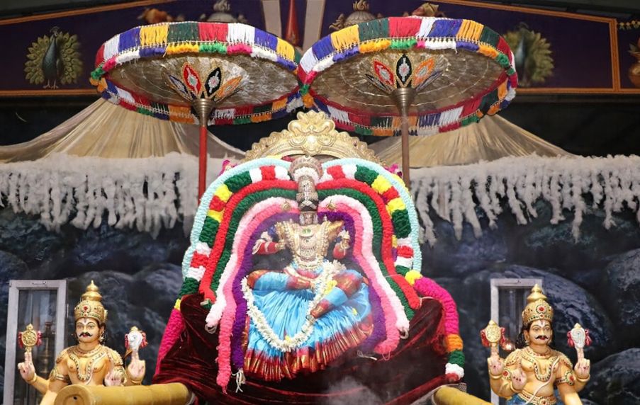 Saran Navaratri MahaLakshmi Alankaram Divya Saketam Statue of Equality